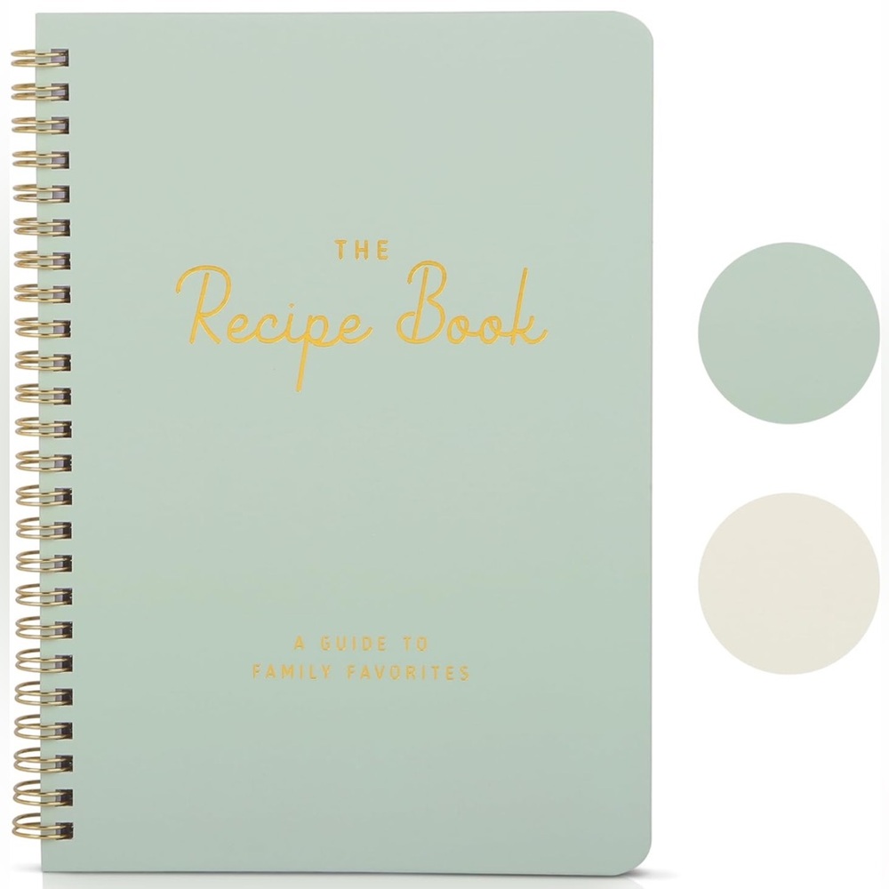 ZICOTO Amazon Aesthetic Blank Recipe Book // Sage Green
